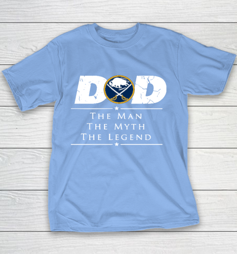 Buffalo Sabres NHL Ice Hockey Dad The Man The Myth The Legend Youth T-Shirt 8