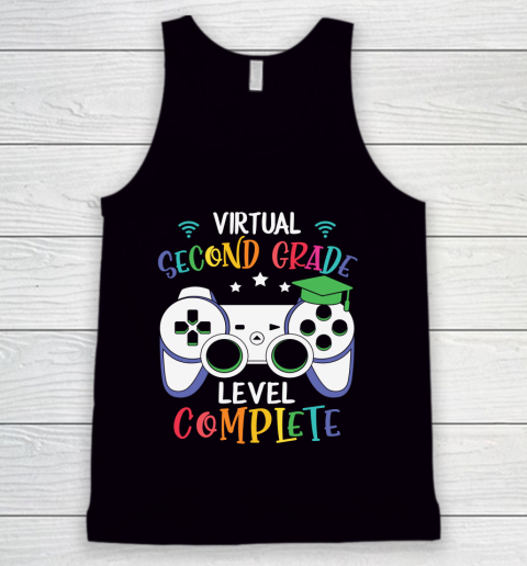 Back To School Shirt Virtual Second Grade level complete Tank Top