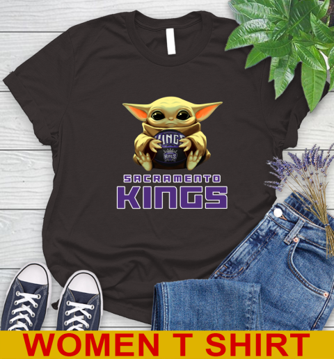 NBA Basketball Sacramento Kings Star Wars Baby Yoda Shirt 96