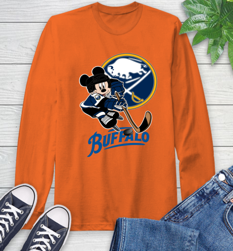 NHL Buffalo Sabres Mickey Mouse Disney Hockey T Shirt Long Sleeve T-Shirt 5