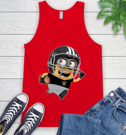 NFL Oakland Raiders Minions Disney Football Sports Tank Top 6