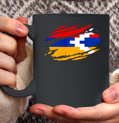 Artsakh Flag Proud Artsakh Support Artsakh Strong Armenia Ceramic Mug 11oz 2