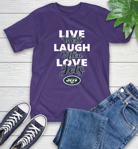 NFL Football New York Jets Live Well Laugh Often Love Shirt T-Shirt 5
