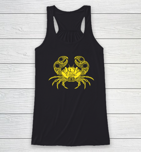 Salty To The Core Crab Racerback Tank