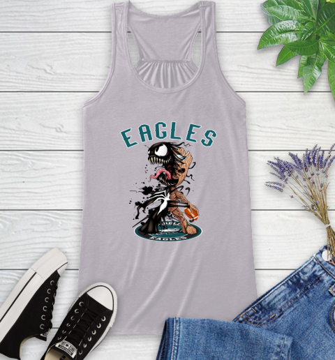 NFL Philadelphia Eagles Football Venom Groot Guardians Of The Galaxy Racerback Tank 5