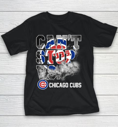 MLB Chicago Cubs Baseball Can't Stop Vs Chicago Cubs Youth T-Shirt