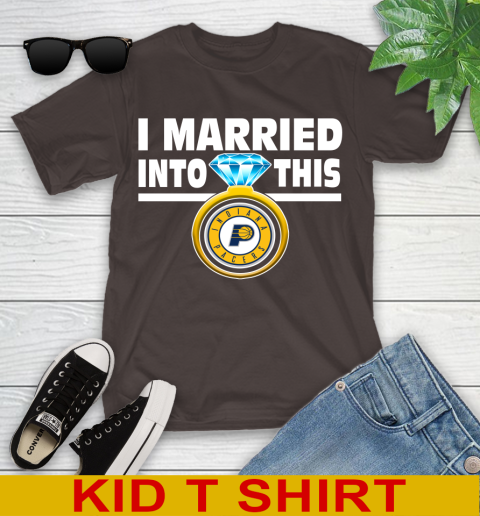 Indiana Pacers NBA Basketball I Married Into This My Team Sports Youth T-Shirt 6