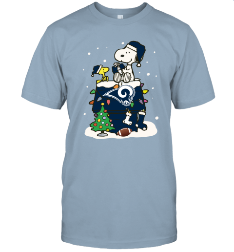 jm19 a happy christmas with los angeles rams snoopy jersey t shirt 60 front light blue