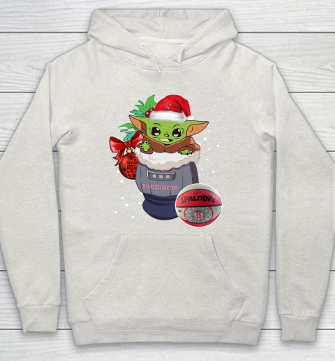 Houston Rockets Christmas Baby Yoda Star Wars Funny Happy NBA Hoodie 12