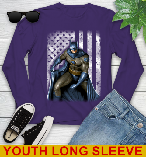 Memphis Grizzlies NBA Basketball Batman DC American Flag Shirt Youth Long Sleeve 4