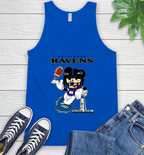 NFL Baltimore Ravens Mickey Mouse Disney Super Bowl Football T Shirt Tank Top 5