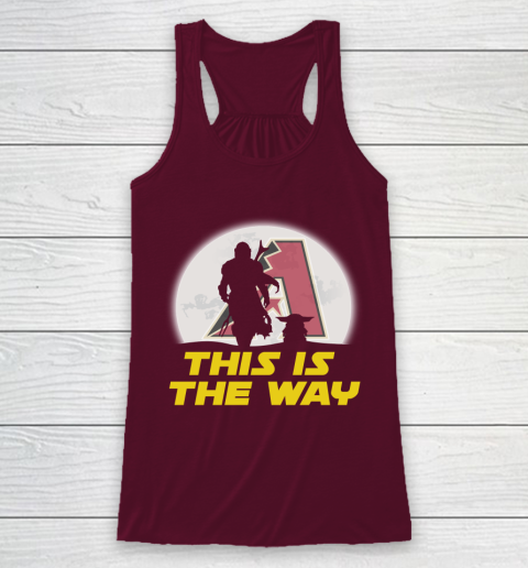 Arizona Diamondbacks MLB Baseball Star Wars Yoda And Mandalorian This Is The Way Racerback Tank 2