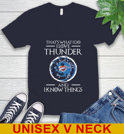 Oklahoma City Thunder NBA Basketball That's What I Do I Love My Team And I Know Things Game Of Thrones 48