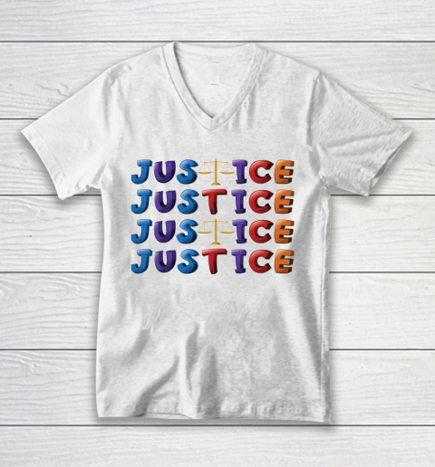 Autism Awareness Support  Justice  Awareness  Equality  Supporters V-Neck T-Shirt