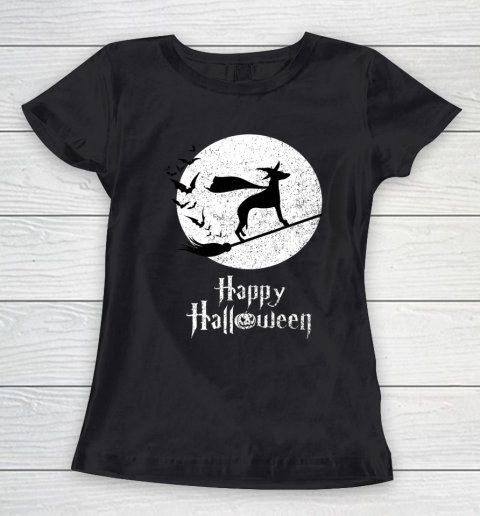 Funny Halloween Costume Witch WHIPPET Dog Lover Gift Women's T-Shirt