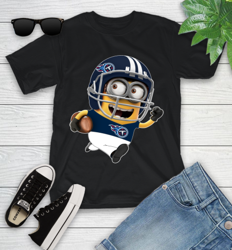 NFL Tennessee Titans Minions Disney Football Sports Youth T-Shirt 2