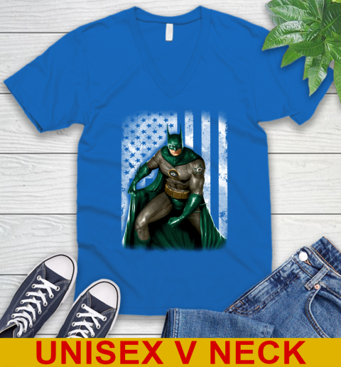 Dallas Stars NHL Hockey Batman DC American Flag Shirt V-Neck T-Shirt 5