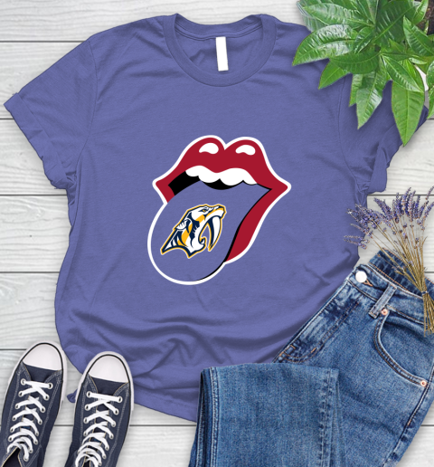 Nashville Predators NHL Hockey Lips I Root For My Team Adoring Fan 101