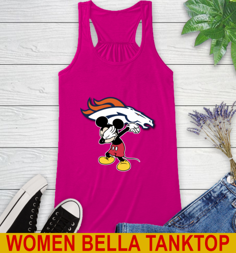 Denver Broncos NFL Football Dabbing Mickey Disney Sports Racerback Tank 9 Denver Broncos NFL Football Dabbing Mickey Disney Sports Racerback Tank - Image 9
