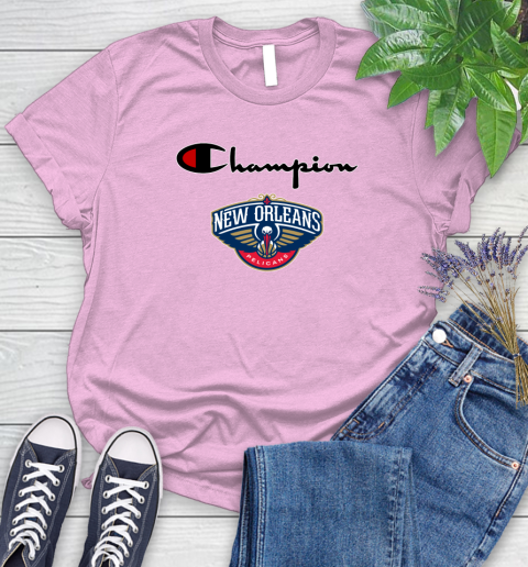 NBA Basketball New Orleans Pelicans Champion Shirt Women's T-Shirt 8