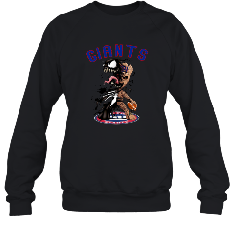 NFL New York Giants Football Venom Groot Guardians Of The Galaxy vPXLsrQ45nx sweatshirt 35 95 151514 front black