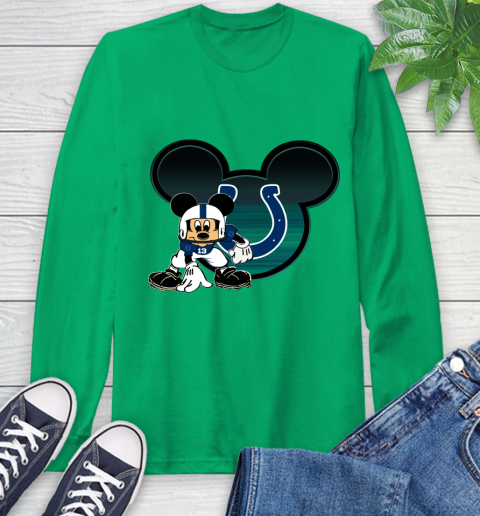 NFL Indianapolis Colts Mickey Mouse Disney Football T Shirt Long Sleeve T-Shirt 7
