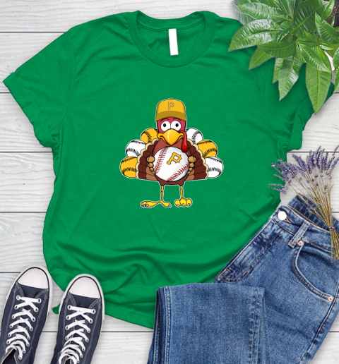 Pittsburgh Pirates Turkey thanksgiving Women's T-Shirt 6