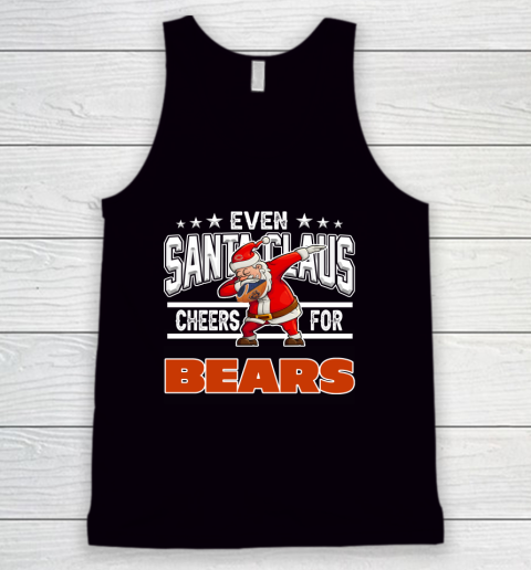 Chicago Bears Even Santa Claus Cheers For Christmas NFL Tank Top