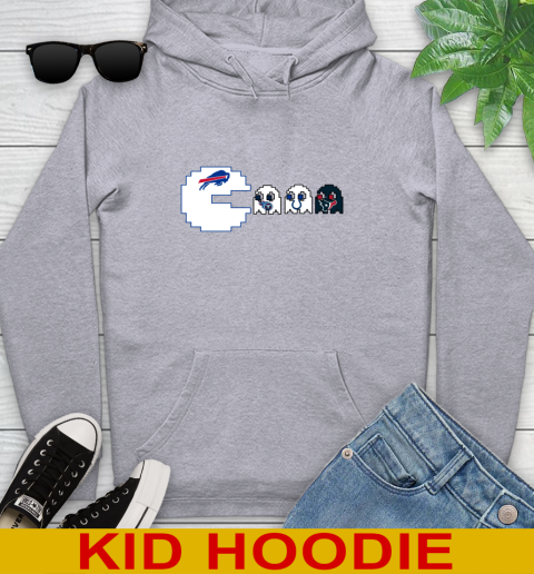 Buffalo Bills NFL Football Pac Man Champion Youth Hoodie 6