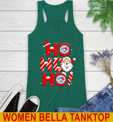 Toronto Blue Jays MLB Baseball Ho Ho Ho Santa Claus Merry Christmas Shirt Racerback Tank 5