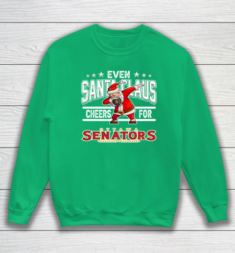 Ottawa Senators Even Santa Claus Cheers For Christmas NHL Sweatshirt 5