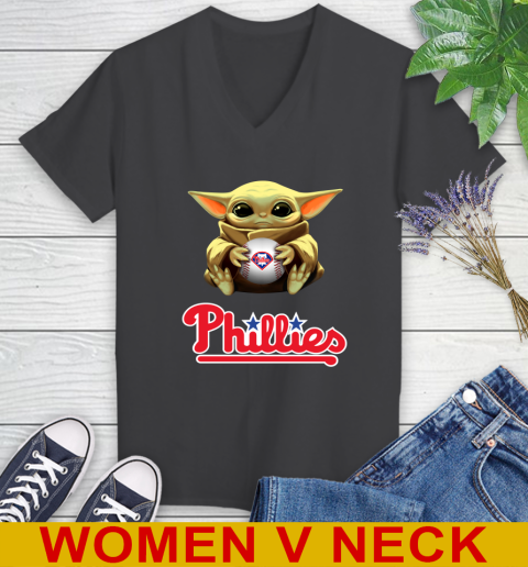 MLB Baseball Philadelphia Phillies Star Wars Baby Yoda Shirt 85