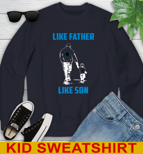 Carolina Panthers NFL Football Like Father Like Son Sports Youth Sweatshirt 2