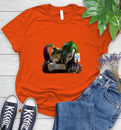 Philadelphia 76ers NBA Basketball Joker Harley Quinn Suicide Squad Women's T-Shirt 4