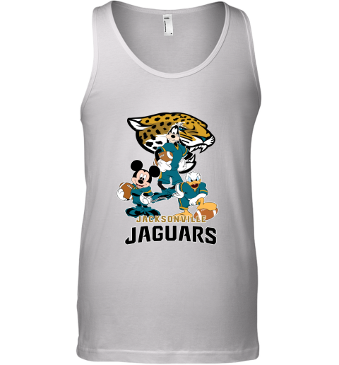 Mickey Donald Goofy The Three Jacksonville Jaguars Football Tank Top