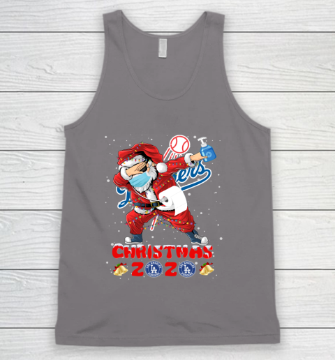 Los Angeles Dodgers Funny Santa Claus Dabbing Christmas 2020 MLB Tank Top 6