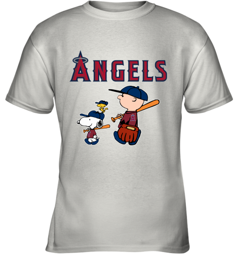 Los Angeles Angels Let's Play Baseball Together Snoopy MLB Youth T-Shirt