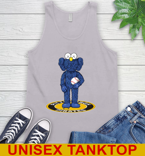 MLB Baseball Pittsburgh Pirates Kaws Bff Blue Figure Shirt Tank Top 4