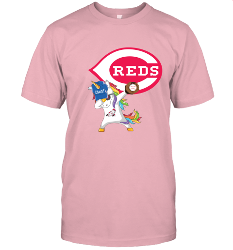 Hip Hop Dabbing Unicorn Flippin Love Cincinnati Reds Unisex Jersey Tee
