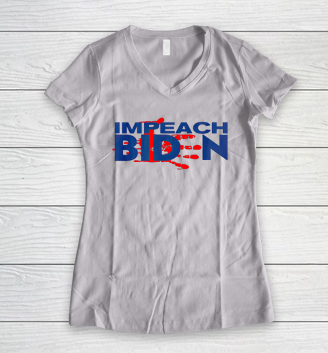 Anti Impeach Joe Biden Women's V-Neck T-Shirt