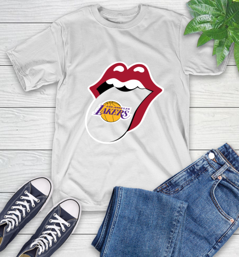 Los Angeles Lakers NBA Basketball Lips I Root For My Team Adoring Fan