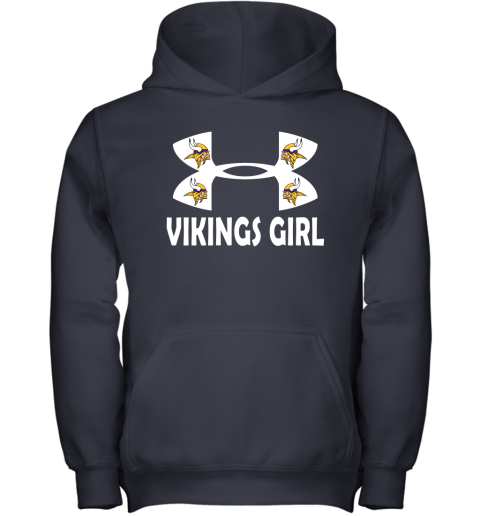 NFL Minnesota Vikings Girl Under Armour Football Sports jTJXINZ5Ck7 youth hoodie 43 95 151514 front navy
