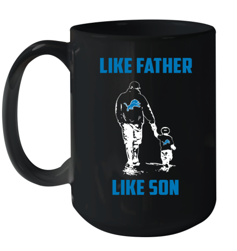 Detroit Lions NFL Football Like Father Like Son Sports Ceramic Mug 15oz