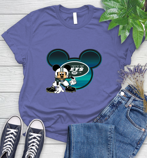 NFL New York Jets Mickey Mouse Disney Football T Shirt Women's T-Shirt 11