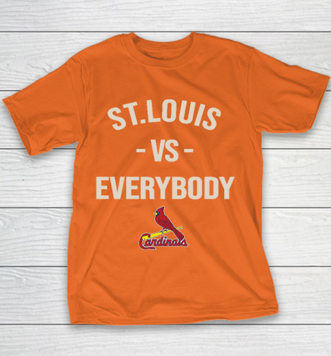 St.Louis Cardinals Vs Everybody Youth T-Shirt 4