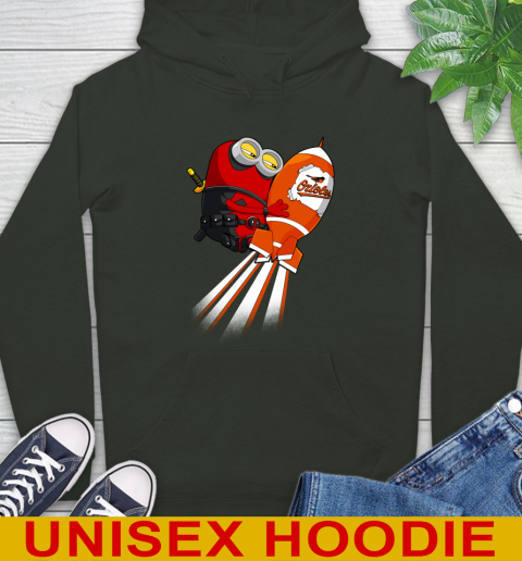 MLB Baseball Baltimore Orioles Deadpool Minion Marvel Shirt Hoodie 12