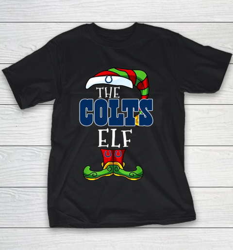 Indianapolis Colts Christmas ELF Funny NFL Youth T-Shirt