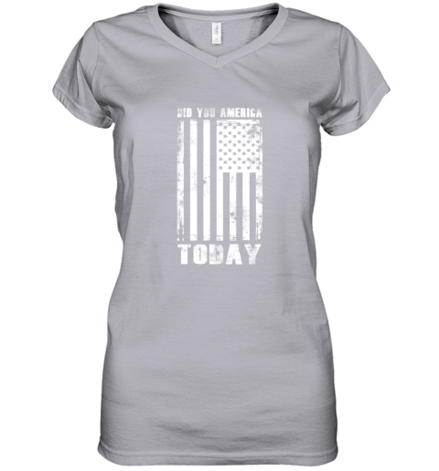 Did You America Today Women's V-Neck T-Shirt