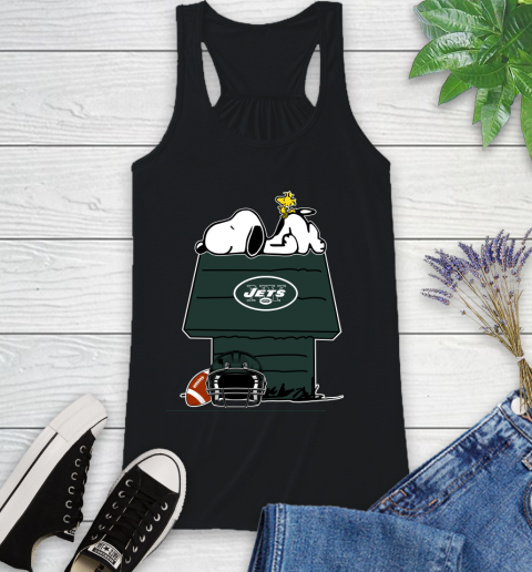 New York Jets NFL Football Snoopy Woodstock The Peanuts Movie Racerback Tank 2
