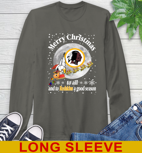 Washington Redskins Merry Christmas To All And To Redskins A Good Season NFL Football Sports Long Sleeve T-Shirt 10